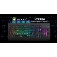 在飛比找蝦皮購物優惠-【二手】irocks k72m RGB 多彩背光機械式鍵盤-