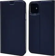 Cavor for iPhone 11 Case (6.1"),PU Leather Cover Folio Flip Slim Ultra Thin Wallet Magnetic Case Stand Card Slot Holder with Kickstand Phone Cover Case- Royal Blue