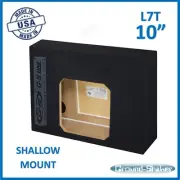 10" Single Sealed L7T Shallow Mount Sub Box Slim Speaker Box Solo Baric