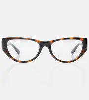 [Gucci] Gucci Interlocking G cat-eye glasses One Size transparent