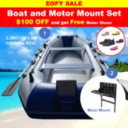 2.3m/3m/3.6m Inflatable Boat Dinghy with Hard Air-Deck Fishing Boat Pontoon Raft