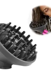 Diffuser Nozzle Attachment Compatible with Dyson Airwrap Styler to Dryer (Grey)