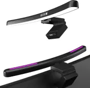 XIULIUU RGB Monitor Light Bar, Computer Monitor Light, Curved Computer Monito...