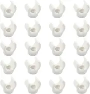 20 pcs, 1/2 Inch PEX Water Pipe Clamps, 16 mm PVC Pipe Holder, Plastic U-Hook,