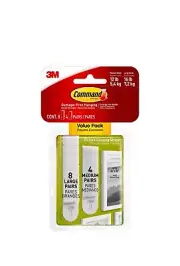 LOT OF 2 - Command Picture Hanging Strips, 8 Large, 4 Medium per pack