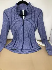 Lululemon Define Jacket Rare Heathered Blue Size 4 New