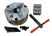160MM 3 JAW SELF CENTERING LATHE CHUCK INT/EXT JAWS CHUCK KEY DIN 6350 RDGTOOLS