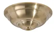 B&P Lamp Large Diameter Die Cast Brass Canopy