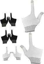 Toyvian 4 Pairs Touch Sensitive Two Finger Gaming Gloves with Graphene Technology for Enhanced Gameplay and Billiards Improved Hand Protection and Control for Mobile Gaming and Pool
