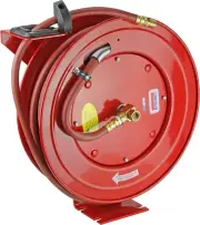 83753 Value Series Air/Water Retractable Hose Reel with 50' X 3/8" Rubber Air Ho