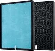 Devanti Air Purifier Replacement, 4 Layer Home Purifiers Hepa Filter Bedroom Freshener Cleaner Carbon Filters Office Kitchen Room Smart Equipment, 24cm x 3.5cm x 30cm Multicoloured