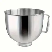 Stainless Steel Mixing Bowl Fits For KitchenAid 4.5-5QT Tilt-Head Stand Mixer, With Handle Premium 304 Mixer Bowl, Replacement Mixers 5 Quarts Bowl...