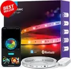 5M RGBIC LED Strip Lights, Bluetooth APP Control, Color Changing Music Sync