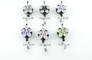 Two Colors Rhinestone ID Badge Tag Holder Retractable Reel for Lanyard & Badge