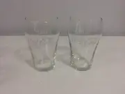 Lot of 2 Coca Cola Coke Glasses - Excellent/Like New Condition
