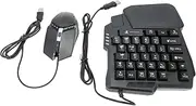 4 in 1 Half Hand Gaming Keyboard and Mouse Combo, Mobile Game Combo Pack Mobile Gamepad Controller Gaming Keyboard Mouse Converter for Android for iOS