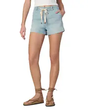 Joe's Jeans The Addison High Rise Drawstring Jean Shorts in Admiration