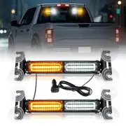 10.7 " 40LED Strobe Light Bar Emergency Warning Interior Traffic Advisor Amber