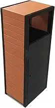 Outdoor Trash Can Outdoor Garbage Can Recycling Container, with Stable Paint Metal Frame and Top Cover, Large Capacity Waste Container for Indoor and Outdoor Use Outside Garbage can