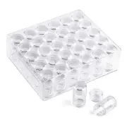 Plastic Large Beads Boxes Storage Container Set with 30 Pieces 1.85 x 1 Inch