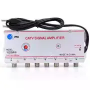 Cable TV Amplifier 1 Input 6 Outputs 20dB Gain for Analogue Signals /Digital New