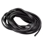 15/64"x 7/16"x 11.5ft Rubber U Channel Edge Trim Flat Fits 1.5-2mm Edge, Black