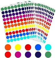 Dot Stickers Colored Dot Stickers 3/4" Circle Sticker Labels 10 Colors Round Color Coding Labels Small Circle Dots Price Stickers for Classroom Removable Labels Pricing Sticker 1400 PCS