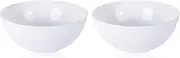 Floor Lamp Shade 2 Pack Torchiere Lamp Shades Replacement, 10 inch Diameter, 1.65 inch Fitter, Plastic Bowl White Lamp Shades for Floor Lamps Upright