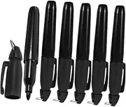 ifundom 6pcs Golf Line Maker Pen Reusable Ballpoint Golf Marker Pen with Hook and Course Markings