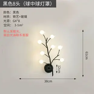 北歐創意壁燈led床頭燈輕奢簡約現代臥室客廳樓梯過道墻壁背景燈