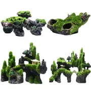 Fish Tank Landscape Resin Castle Moiuntain Rock Cave Ornament Aquarium Decoration