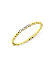 Meira T 18K Yellow Gold Diamond Ball Ring