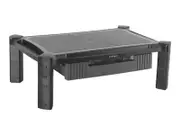 "Adjustable Monitor Riser - Large - Drawer - Monitors up to 32""- Adjustable Height - Desk Monitor Stand (MONSTADJDL)"