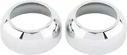 Motorcycle Front Shock Covers Aluminum Motorcycle Front Fork Covers Tube Boot Caps Fit for Harley Dyna 1993-2005 Low Rider FXDL Sportster XL 833 XL1200 Fork Guards(Chrome)