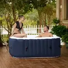 CO-Z Hot Tub Portable Inflatable Swim Spa Outdoor Bath W/ Massage Jets 4 Adults