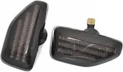Side Mirror Indicator For Dacia For Duster II (HM) For Sandero II For Logan II 2012-2022 2piece LED Dynamic Turn Signal Light Side Marker Dynamic Sequential Blinker(Dynamic Smoked)