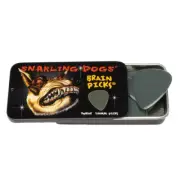 D'Andrea Snarling Dog Brain 351 1.00mm Grey Guitar Picks - 12 Pack with Tin Box