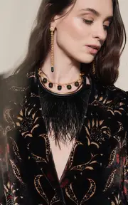 [Johanna Ortiz] Talisman Dance Feather Necklace