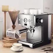 Espresso Coffee Machine, Coffee Maker 15 Bar Barista Pump Milk Frother Steam Arm Led Display, Cappuccino & Latte Maker 1.7 Liter Large Water Tank