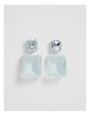 [Country Road] Crystal Drop Stud Earring in Soft Blue