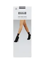 Wolford Shiny Sheer 35 Denier Glittered Socks - Black ONE SIZE