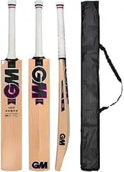 Cricket Bat Kahmiri Popular Willow Full Size for Tennis (GM BAT) Balll, Plastic Ball, Lather Ball, Rubber Bal with Bat Cover