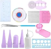11 in 1 Paper Quilling Border Paper Quilling Tools Kit Paper Crafts Crimper Comb Ruler Pins Border Buddy Set