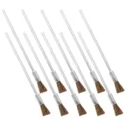 10 Pcs Extended Rod Brush Small Brushes for Cleaning Drill Wheel