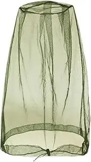 Generic Ventilated Mesh Head Net Ideal for Beekeeping Face Neck Shielding Gear for Gardening, Dark Green