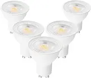 GU10 LED Spot Light Bulb, MATCHEASY 5W(50W Halogen Equivalent) AC 230V 8 LED 545LM 3000K Warm White, 45° Beam Angle, LED Replacement for Recessed Track Lighting, Dimmable, No Flickering, 5 pcs