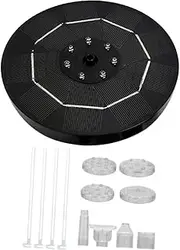 1 Set Solar Fountain Pump for Bird Bath LED Water Feature for Pools and Garden Decoration Fixed Design for Oxygen Aeration and Unique Flair