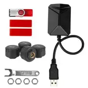 Android Navigation TPMS with 4 Sensors Alarm System USB Android Car TPMS Wireless mission Tire External