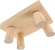 Mobestech Wooden Step Stool Portable Footrest for Solid Wood Stool for Bathroom Kitchen and Outdoor Use Engaging Design for Childrens Independence