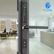 Pull Push Sliding Door Lock Aluminum Waterproof Bluetooth Password Fingerprint